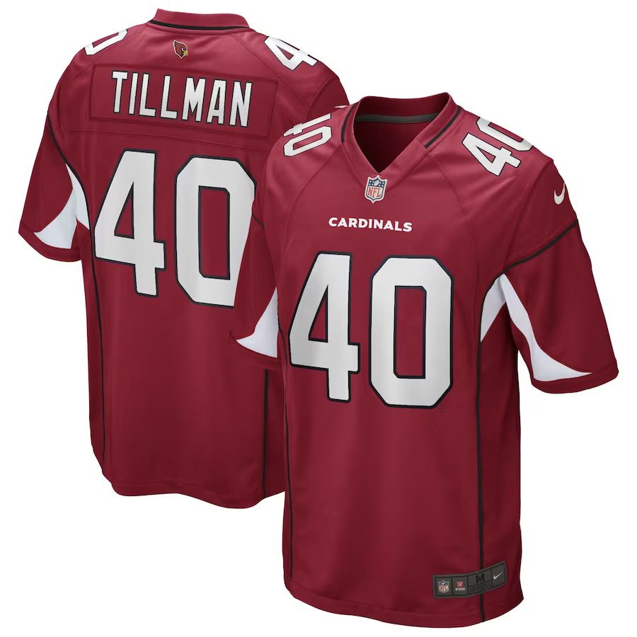 Men Arizona Cardinals 40 Pat Tillman Nike Cardinal Game Retired Player NFL Jersey
